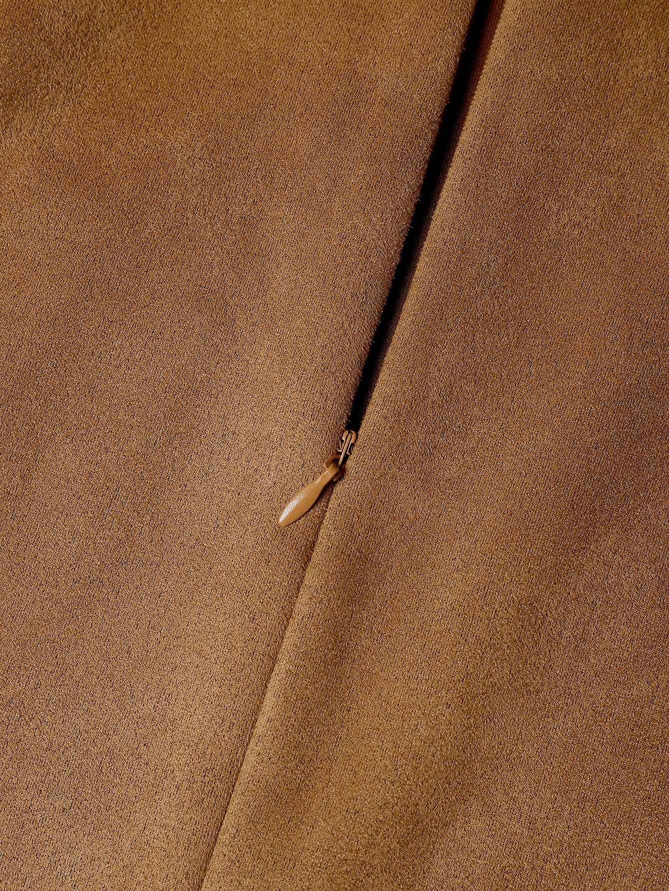 New Arrival 2025 Women's Autumn Winter Suede Irregular Skirt Solid Color High Waist Zipper Button Short Skirts For Woman