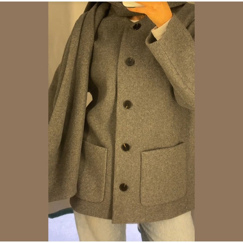 Fashion British Style Trench Coat with Detachable Scarf Women's Single Breasted Long Sleeve Jacket 2025 Winter Classic Outerwear