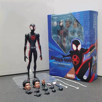Ct Toys Homem-Aranha Mafex 185 Traje Clássico Anime Figure Ver Miles Morales 2099 Homem-Aranha Boneco de Ação Brinquedos Presente Infantil