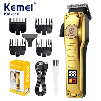 Kemei 510 Portable Travel Electric Hair Clipper Small Rechargeable Cordless Hair Cutting Machine Beard/Hair Trimmer Carving Too