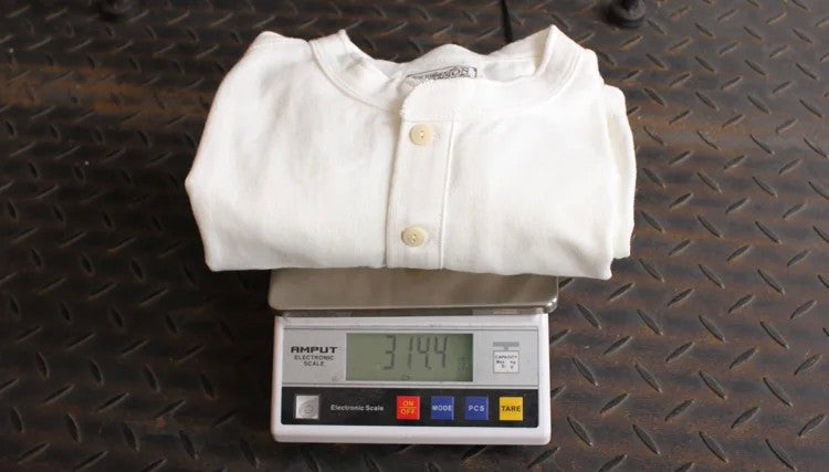 Bronson 350g Heavyweight L/S Henley Shirt Vintage Plain Base T-Shirt For Men