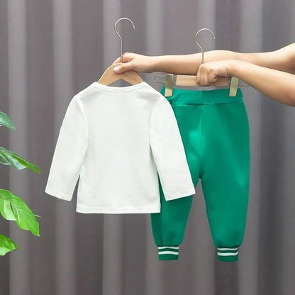 Baby Baseball Clothing Suit Boys Girls Casual Sports Sets 3 Pcs Coat Pants tripartite Spring Autumn Thin Baby Tracksuit Outfits