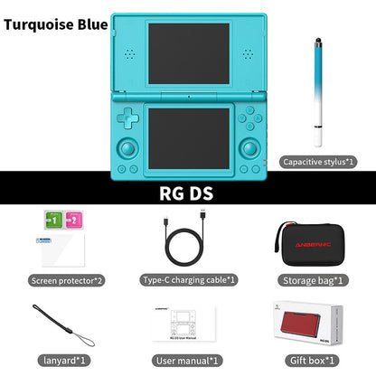 2026 Hot Sale Anbernic RG DS Handheld Game Console 4" IPS Dual Screen Android 4000mAh Flip Video Games Player