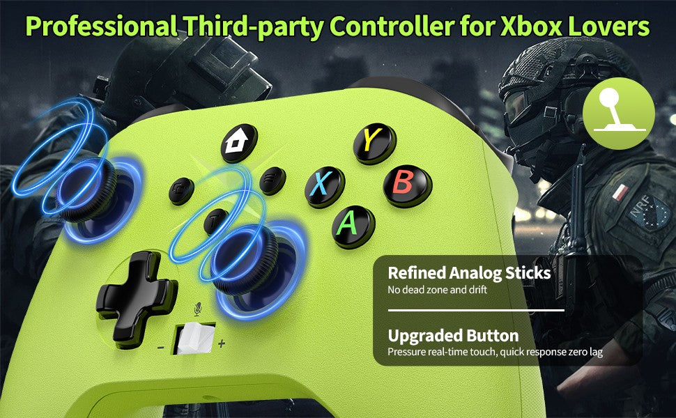 2.4G Wireless Gamepad For Xbox One ,Xbox Seris S ,X Control Xbox With Dual Vibra/Six Axis Multi Game Xbox Controller
