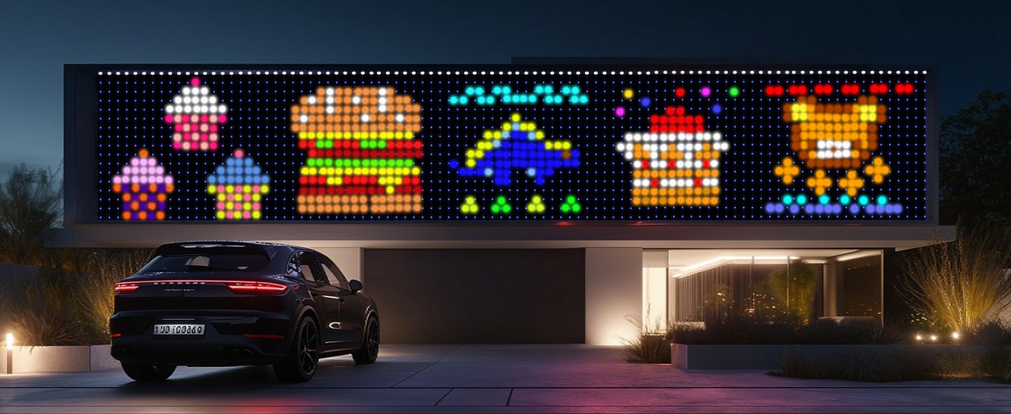 Smart LED Curtain Light APP Control RGB Dimmable DIY Pattern Music Ambient Lighting For Home Holiday Party Christmas Decoration