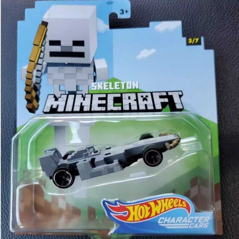 Hot Wheels Minecraft Series Genuínos, Carrinho de Brinquedo, Ornamento de Mesa, Colecionáveis, Presentes de Feriado, Em Estoque