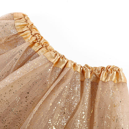 Adult hot mesh tutu skirt 2025 street fashion solid color skirt Polyester dance skirt