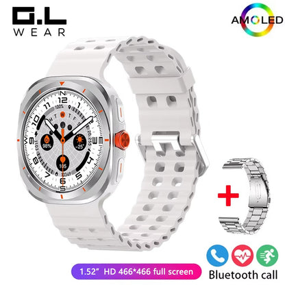 G.L Wear New Watch 7 Ultra Bluetooth Call Voice Assistant Heart Rate Monitor 1.52 inch AMOLED Screen Man Woman Smart Watch Gift