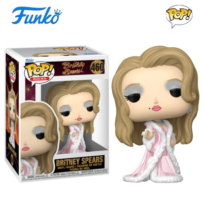 Britney Spears Funko Pop Rocker Singer Boneca Articulada 292 Escultura de Vinil Estrela Bonecas Presentes para Fãs Edição Limitada Modelo Colecionável