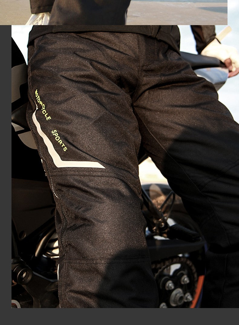 AMU Motorcycle Quick Take Off Waterproof Windproof Thermal Protective Pants Gor Men And Women