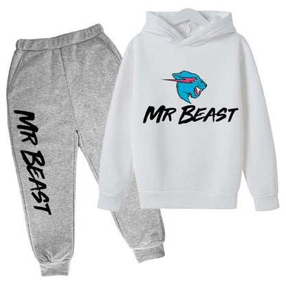 Children Kids Casual  Long Sleeve Hoodie Pullover Sweatshirt Tracksuit Jogger Sweatpants Unisex Sweatsuit Set