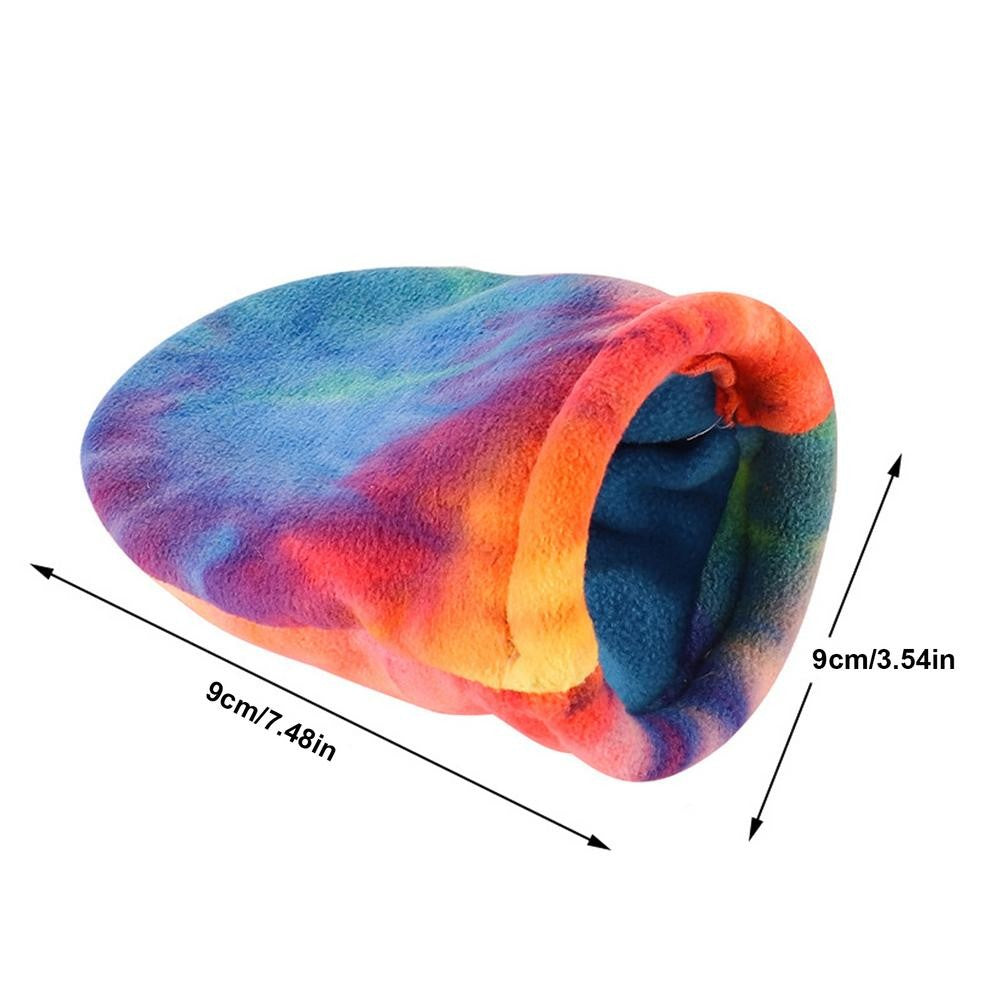 Saco de Dormir para Porquinho da Índia, Casa de Estimação Pequena, Ninho de Pelúcia Colorido e Confortável, Saco de Dormir para Pássaros Pequenos e Pequenos Animais