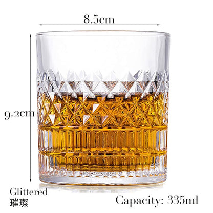 1 Copo de Uísque, Copos Tumbler para Whisky On the Rocks, Vidraria para Coquetéis, Scotch, Bourbon, Gin, Vodca, Conhaque