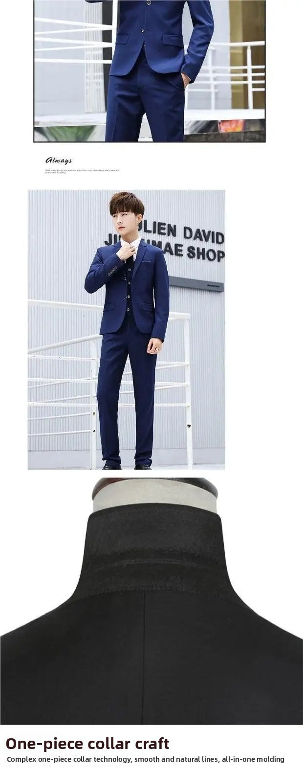 Men's Casual Wedding Suit Set New Groom Best Man Wedding Ceremony New Chinese Style Small Tailored Jacket Outfit