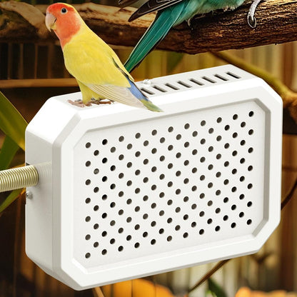 Aquecedor de Gaiola de Pássaro Seguro Controle de Temperatura Constante Economia de Energia Impermeável à Prova de Poeira Resistente à Mordida Suporte Ajustável para M6R6