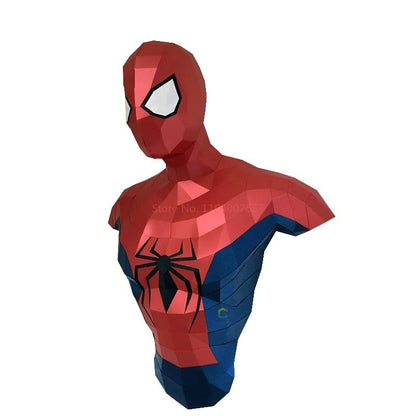 Homem Aranha Super Heróis Deadpool 3D Papercraft Modelo Escultura Faça Você Mesmo Hulk Brinquedos Artesanais Decoração de Casa Decorações de Parede de Corredor
