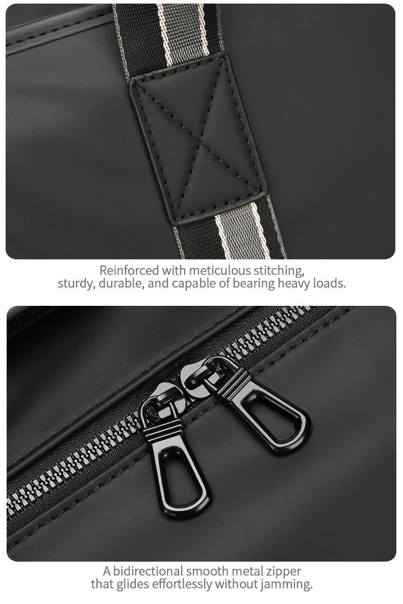 Men's Travel Bag with Wet Dry Separation Pocket Independent Shoe Case Large Capacity Gym Bag for Exercise Trip Motorbike Travel