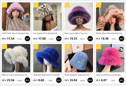 Coreia Designer M Bucket Hat Feminino Quente Pelúcia Angola Coelho Pelo Chapéu Senhora Outono Inverno Ins Moda Chapéu Bacia Retrô Fofo Panamá