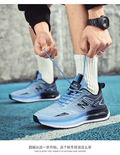 Sports Shoes for Men Mesh Breathable Comfortable Outdoor Sports Trendy Lace-up Sneakers 2025 New Casual Running Shoes for Man