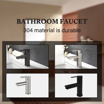 Bathroom Faucets Hot and Cold Mixer Faucets Vanity Bathroom Kitchen Deck Mounted Bathroom Sink Faucets?hose not include?