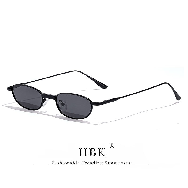 Óculos de Sol HBK New Retrô Polarizados Masculino Armação Pequena Lentes Tac Óculos de Sol Punk Feminino Pesca Óculos de Festa ao Ar Livre