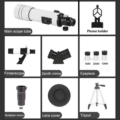 BORWOLF 70400 Professional High-definition Astronomical Telescope 333X To See The Moon and Stars Bird Watching Monocular