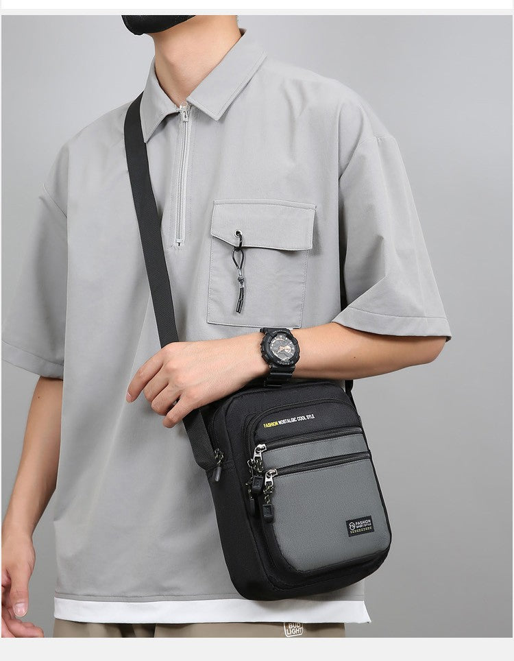 New Fashion Oxford Men Crossbody Bag Single Shoulder Bags Big Capacity Storage Bag Fashion Multi-Pockets Business Crossbody Bags
