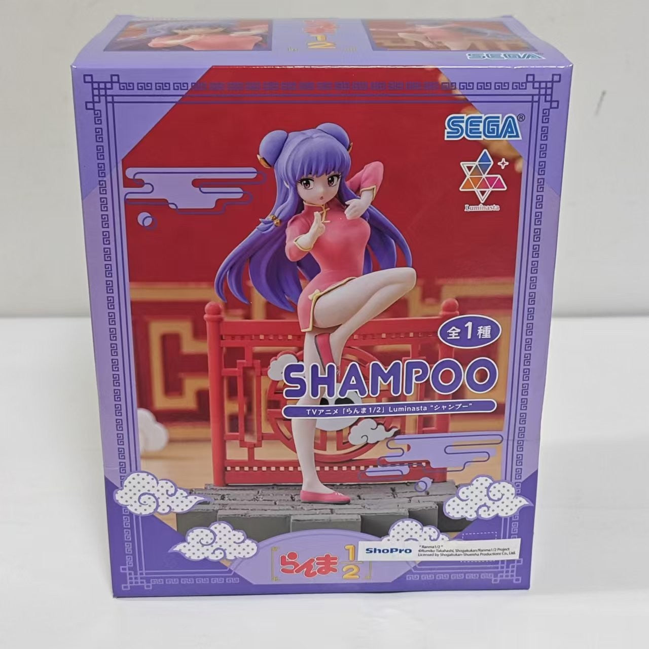 BANDAI SEGA Original Ranma 1/2 Luminasta Tendou Akane Shampoo Ranma Anime Figure Action Figures Model Figurine Toys