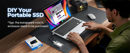 ORICO ZH10 mSATA SSD SATA III 6Gbps 3D NAND Unidade de Estado Sólido Interna 128GB 256GB 512GB 1TB para Laptops Ultrabooks Desktop-ZH10