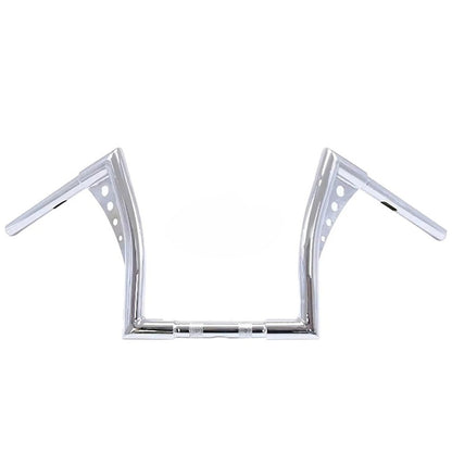 Guidões de motocicleta Glide de 10/12/14/16 polegadas para Harley 883 883n 883XL 1200 Hardman Soft Tail HONDA Iron Horse