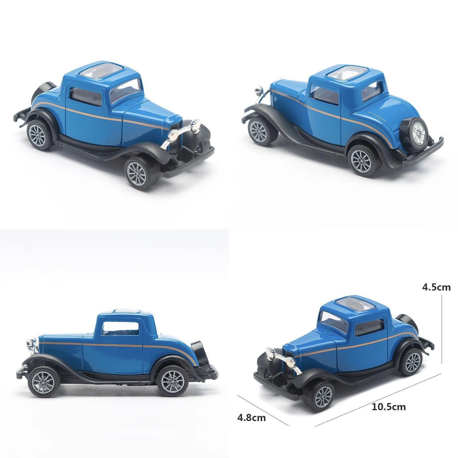1:43 Alloy Vintage Diecast Car Ford A 1931 Model Car Classic Pull Back Car Model Miniature Vehicle Replica Gift For Kids Adults