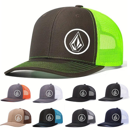 Simple symbol slightly curved printed baseball cap men's and women's outdoor sports events duck cap American truck driver hat