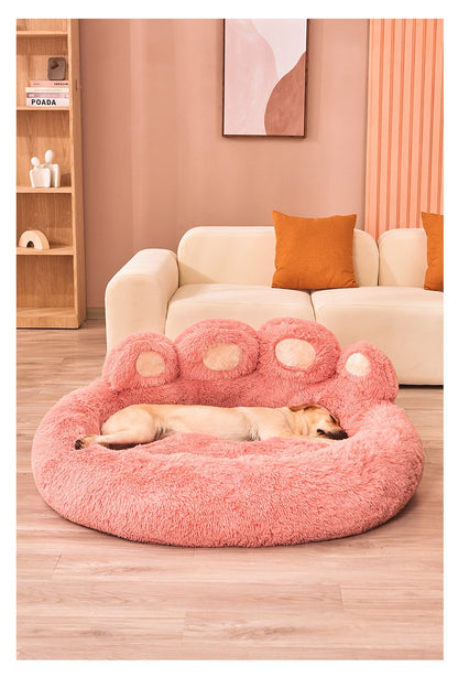 Cama para Cachorro Macia Inverno Pelúcia Acessórios para Canil Produtos para Animais de Estimação Camas para Cães Grandes Sofá Cesto Pequeno Tapete Gatos Almofada Grande Filhote
