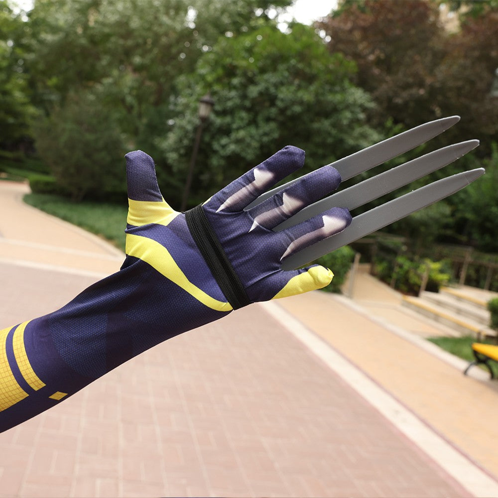 Wolverine Logan Battle Suit Claws Mask DEADPOOL 3 Movie Character Kids Adults Role Play Costume Wolf Paws Bodysuit Comic Con