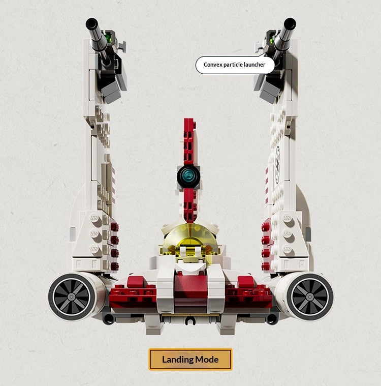 LEGO Blocos de Montar Montar Star Wars 75432 Slalom Starfighter Brinquedos para Meninos e Crianças Presentes de Aniversário e Natal