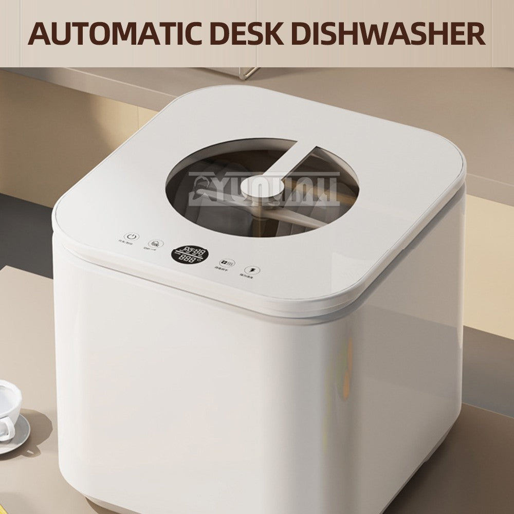 Intelligent Kitchen Dishwasher, Mini Fully Automatic Disinfection Cabinet Bowl Dishes Dishes Intelligent