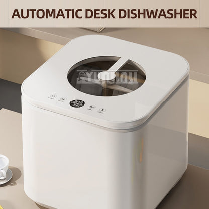Intelligent Kitchen Dishwasher, Mini Fully Automatic Disinfection Cabinet Bowl Dishes Dishes Intelligent
