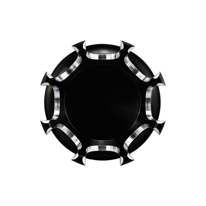 Tampa de combustível/óleo cromada preta para motocicleta Harley Sportster 883 1200 XL XR Iron Dyna Touring Softail FLHR