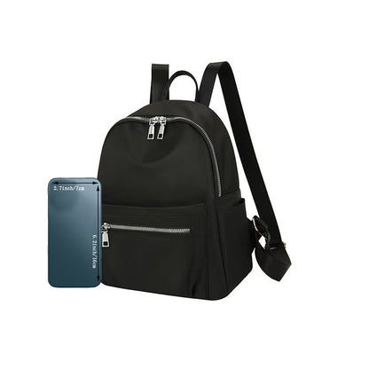 New style women's and men's dual-shoulder backpack, fashionable and versatile for travel, pure color, casual design