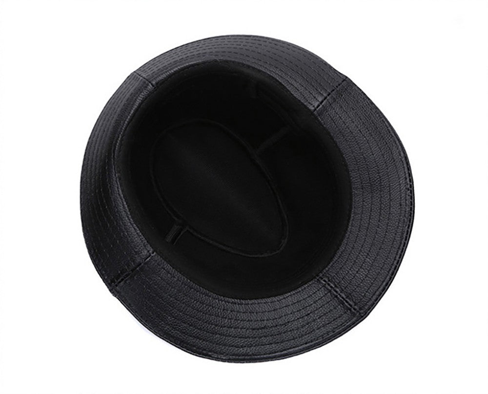 2025 Autumn Men Real Genuine Cowhide Leather Top Hats Men Fashion Caps Winter Warm New Cowboy  100% Real Cowhide Leather Hats