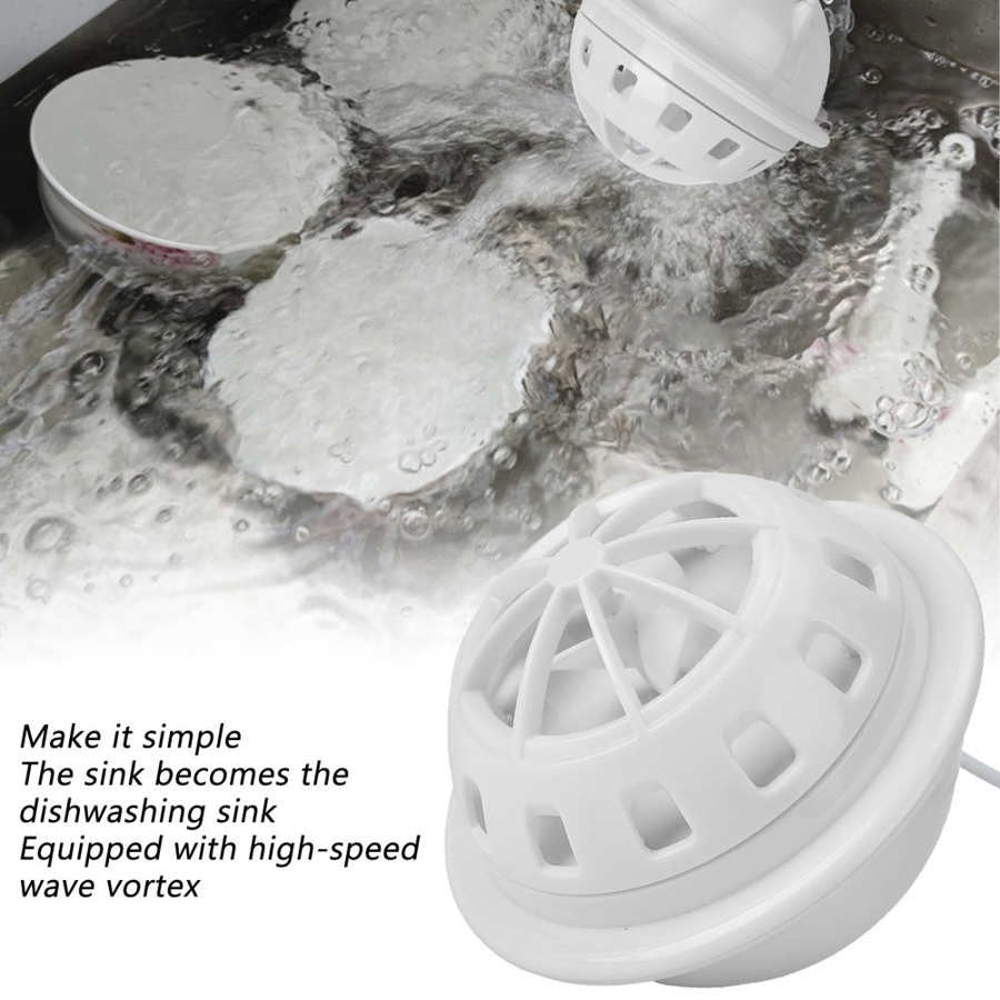 Multifunctional USB Mini Washing Machine Portable Ultrasonic Waterproof Dish Washer 15 Minutes Automatic-Shutdown Dishwasher