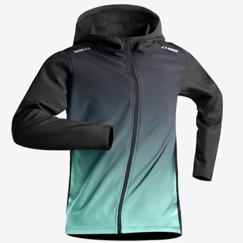Quick Dry Men's Cycling Jacket Sports Running Outdoor Fitness Hooded Waterproof Motorcyclist Coat Gym Outdoor Skin Windbreaker
