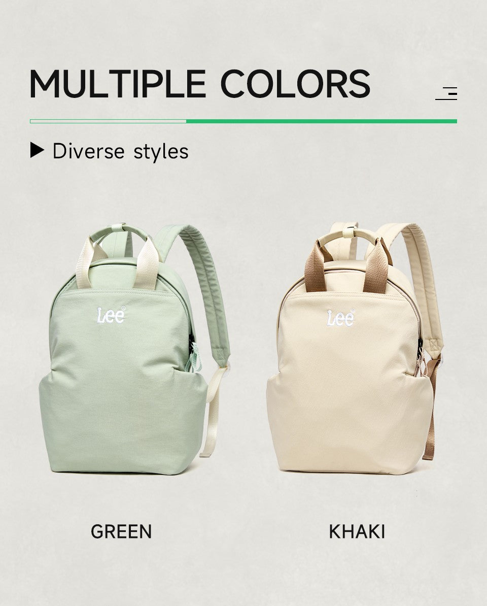 Mochila Feminina LEE Leve Casual para Viagem, Simples, Impermeável, para Deslocamento, Mochila para Notebook, Bolsa Escolar para Estudante Universitária