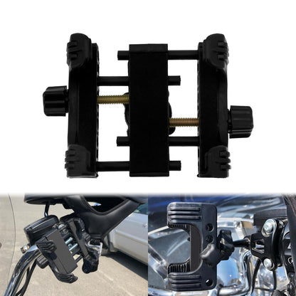 Suporte de Celular Ajustável para Moto, Clipe de Celular, Suporte de Montagem, Preto, para Harley Touring Sportster XL Dyna Softail