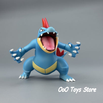 Anime Figura Pokémon Feraligatr Grupo Evolutivo Bonecos de Ação Coleção PVC Brinquedos de Modelo para Presentes Infantis 3-11cm