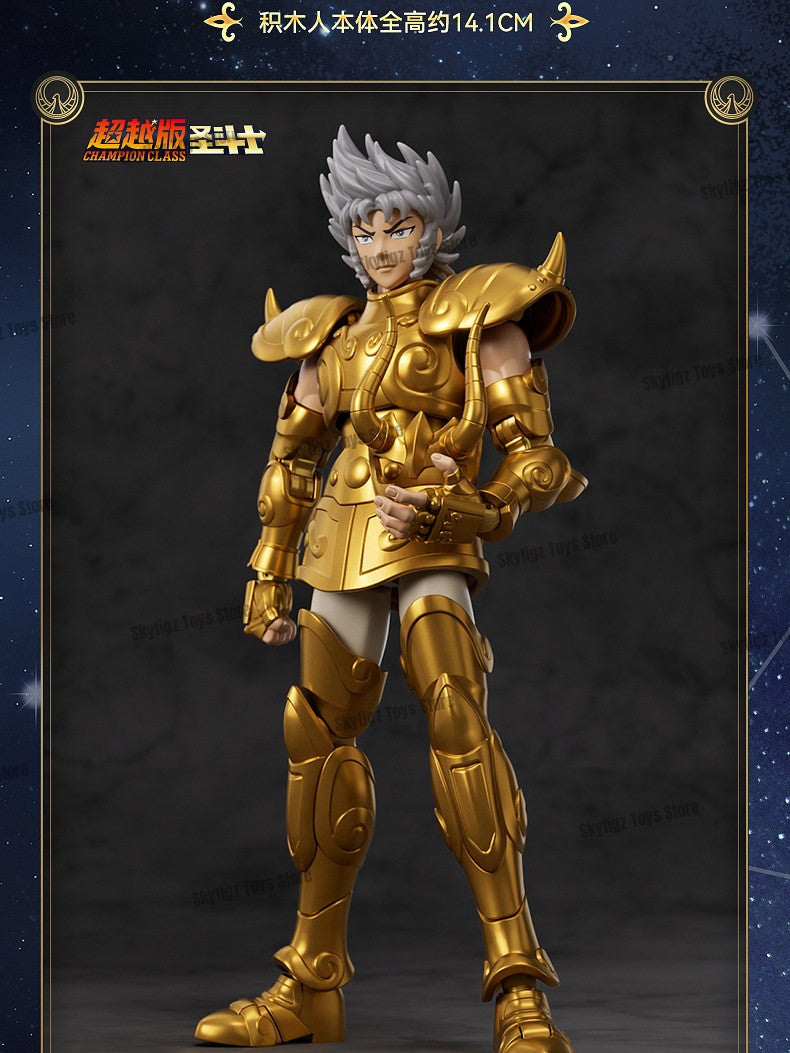 BLOKEES Saint Seiya Segunda Edição Touro Dragão Capricórnio Sagitário Boneco de Ação Anime Brinquedos Presente de Natal Em Estoque