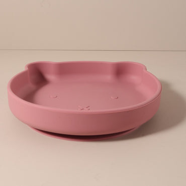 Personalised baby bear shape silicone feeding plate My First Bear Plate | Custom Name & Strong Suction for Easy Feeding