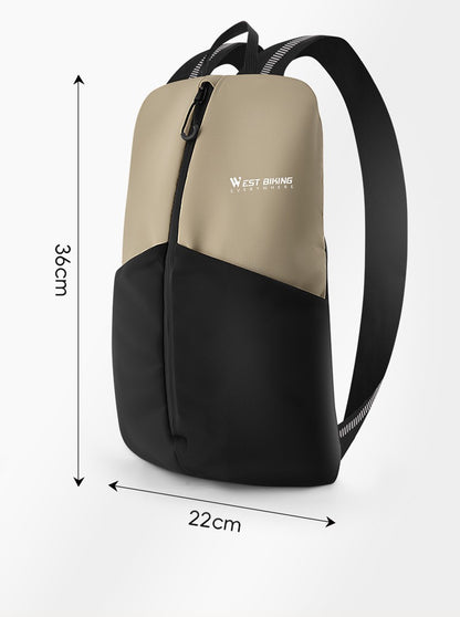 WEST BIKING Portable Lightweight Cycling Backpack Multi-Pocket Design Reflective Water Repellent Trekking Backpack Elastic Strap