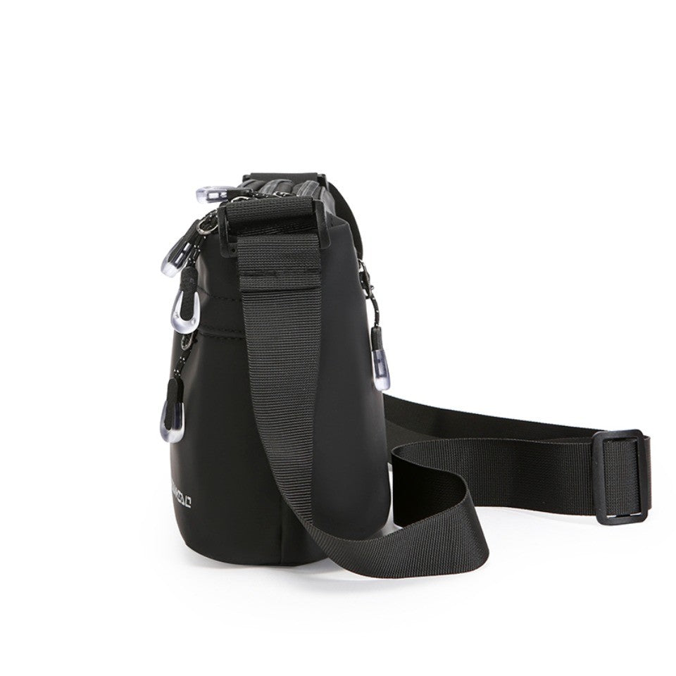 Oxford Crossbody Bag for Men Women Large Capacity Shoulder Messenger Bag Solid Color Waterproof Soft Fabric