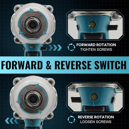 Makita DTW600 Chave de Impacto Sem Fio de Alto Torque, Chave Elétrica Brushless Recarregável de 18V para Reparo Automotivo